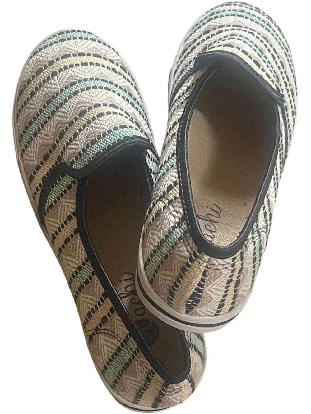 Machi’s Footwear Tweed Slip-On Loafers Size 6 Casual Flats - Picture 4 of 7